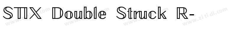 STIX Double Struck R字体转换